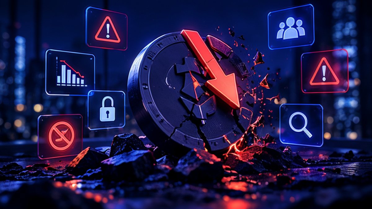 7 сигналів проблем криптопроєкту